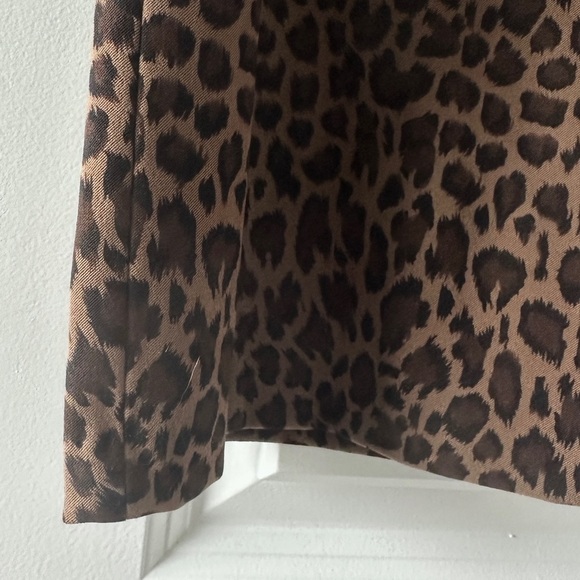 Colette Mordo for Sadimara Brown Leopard Print Skirt Women's Size 8 Office EUC - Picture 11 of 13